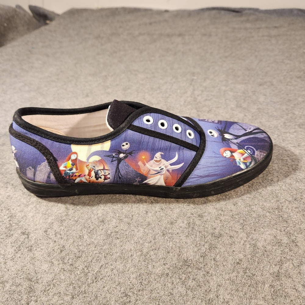 Disney Bradford Exchange Nightmare Before Christmas Shoes Womens Size 8 Canvas - Picture 2 of 8